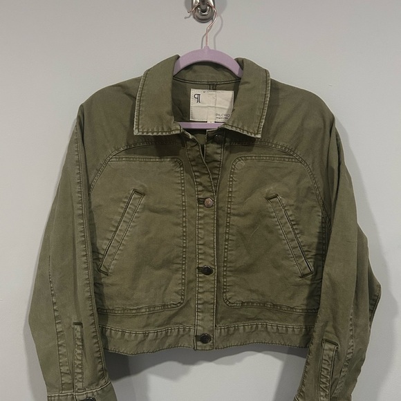 Pilcro Anthropologie Canvas Crop Dolman Jacket Small - Picture 1 of 6